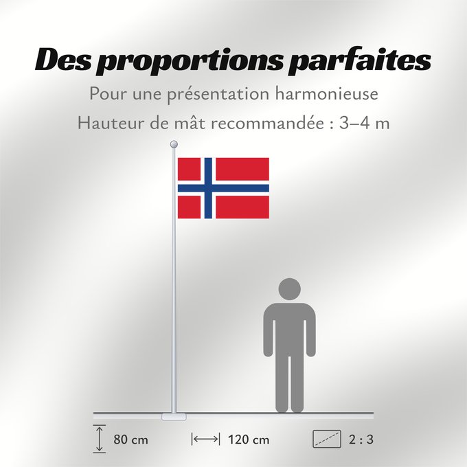 Proportions du drapeau : Norway	Norvège	Noruega	Norwegen	Norvegia	Noorwegen	Norwegii	علم النرويج	Сцяг Нарвегіі	Banniel Norvegia	Norska	Norwy	Norges	Norvegio	Norjan	Noregs	Norveške	Norski fáninn	노르웨이의 국기	Norvegiae	Norges flagg	Det norske flagget	Þjóðfáni Noregs	Norgga leavga	Прапо
