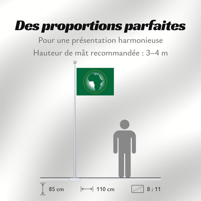 Proportions du drapeau : African Union