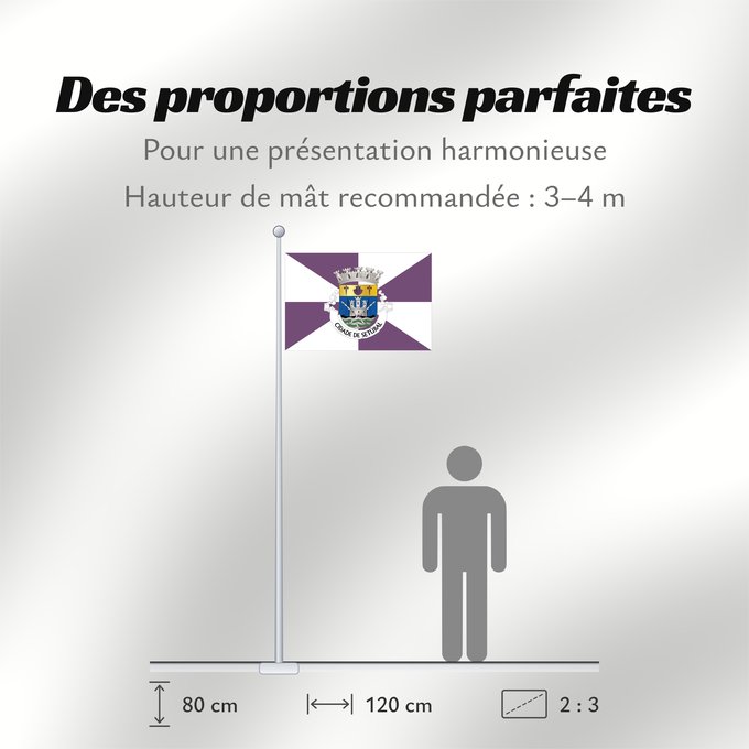 Proportions du drapeau : Setúbal
