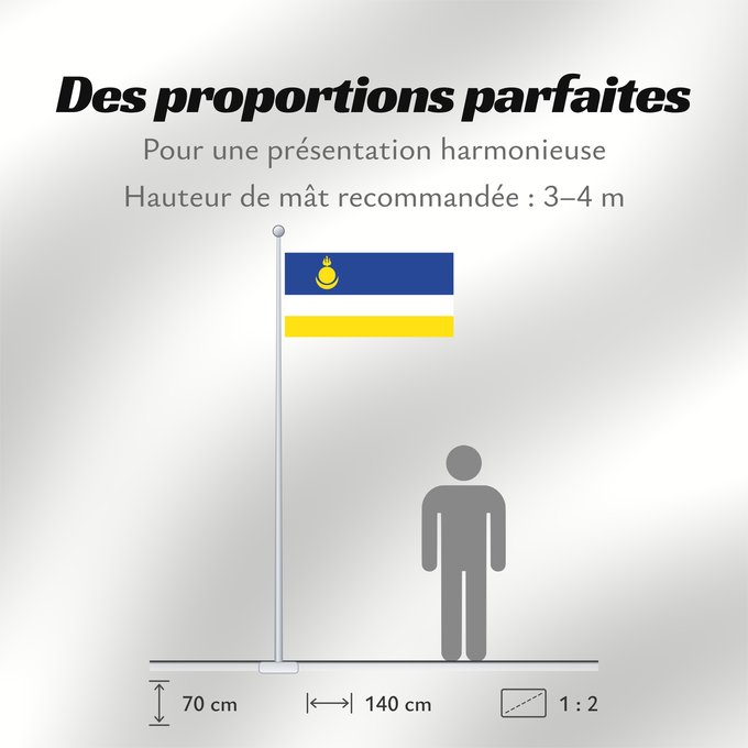 Proportions du drapeau : Buryatia Republic of Buryatia Buratti República de Buriatia Repubblica di Buriazia Буряад Республикын гyрэнэй һүлдэ Флаг Бурятии Парчами Бурятия