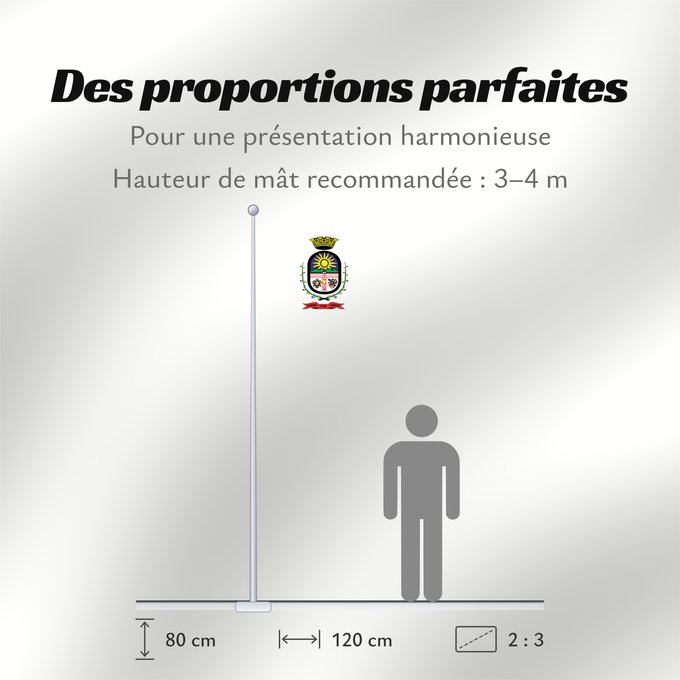 Proportions du drapeau : Cerro Largo