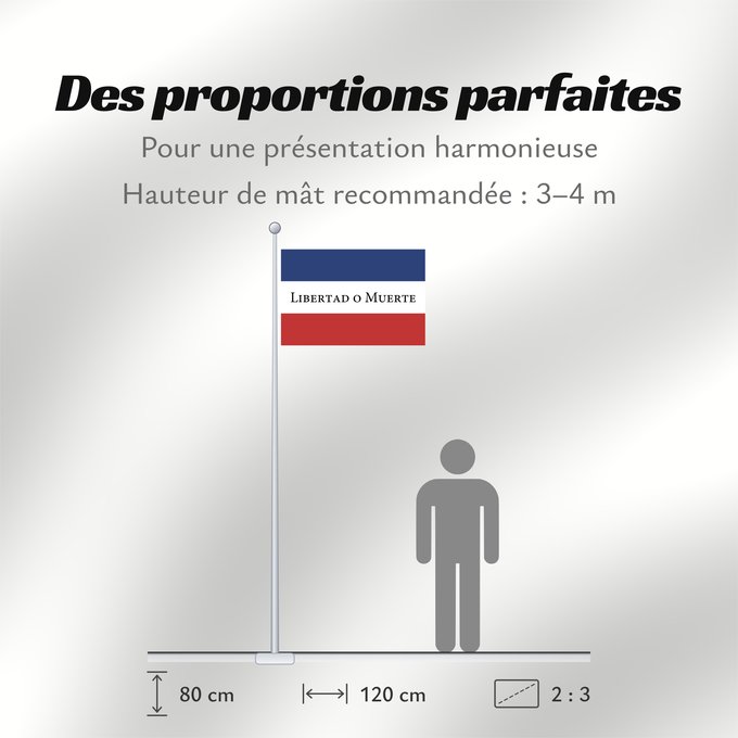 Proportions du drapeau : Treinta y Tres Treinta y Tres Orientales