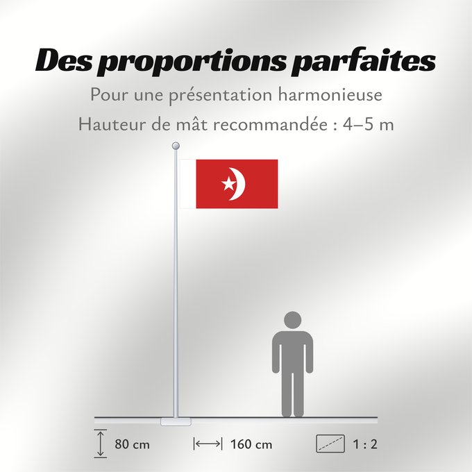Proportions du drapeau : Umm al-Qaiwain	Umm al-Quwain	علم إمارة أم القيوين