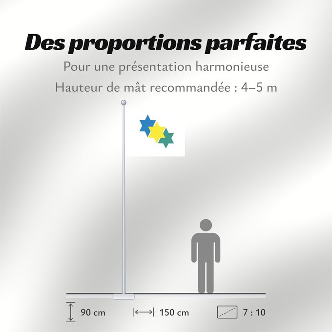 Proportions du drapeau : Ji-paraná	Ji-Paraná	Município de Ji-Paraná no Estado de Rondônia