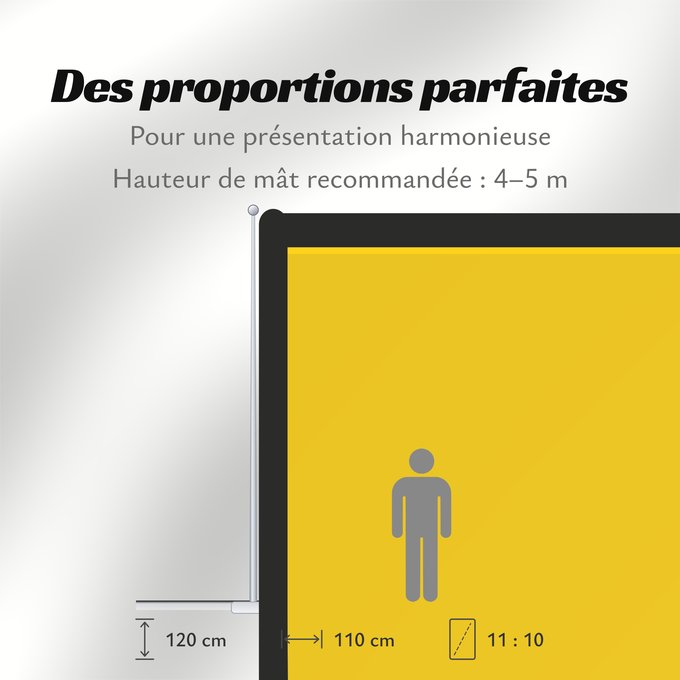 Proportions du drapeau : David Lam Arms