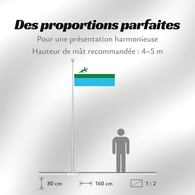 Proportions du drapeau : Labrador