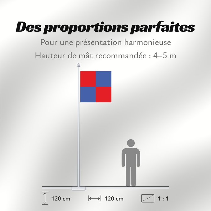 Proportions du drapeau : Corserey	Swiss municipality of Corserey	Commune suisse de Chamoson, du canton de Fribourg