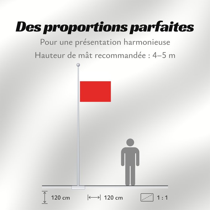 Proportions du drapeau : Lausanne	Lausanne  Switzerland