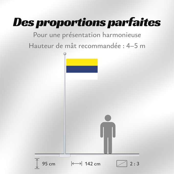 Proportions du drapeau : Peumo	Peumo, Chile