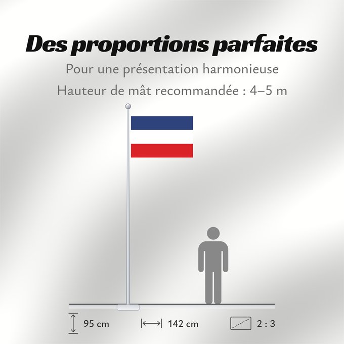 Proportions du drapeau : Valledupar	Valledupar, Colombia