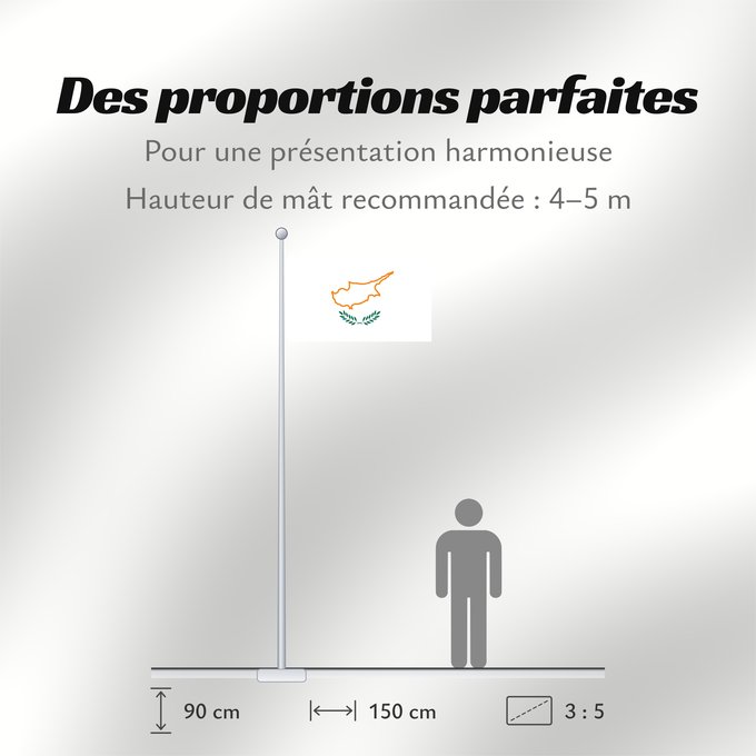 Proportions du drapeau : Cyprus 1960 A flag of Cyprus in 1960 Chypre (1960) Chipre (1960) Zypern (1960) Cipro (1960) Chipre em 1960