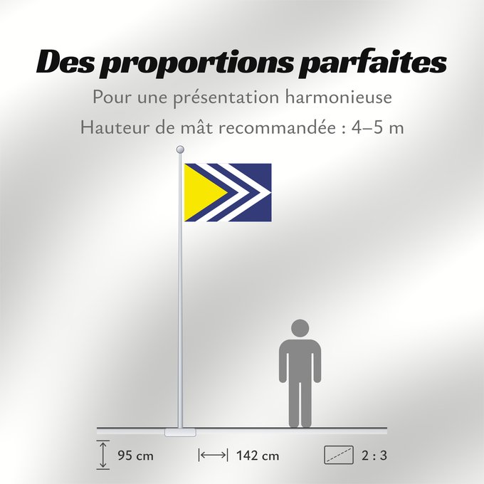Proportions du drapeau : Brantice Brantice, Czech Republic Brantice, obec v České republice