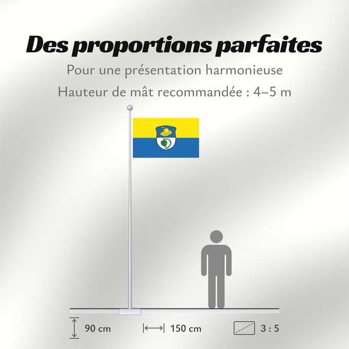 Proportions du drapeau : Greiling (Tölzer Land)