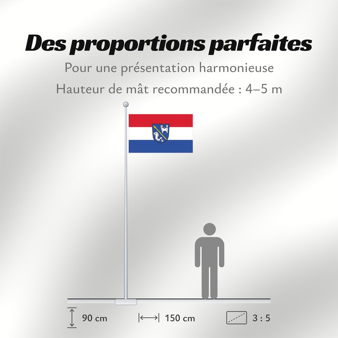 Proportions du drapeau : Stammham (Naturpark Altmühltal)