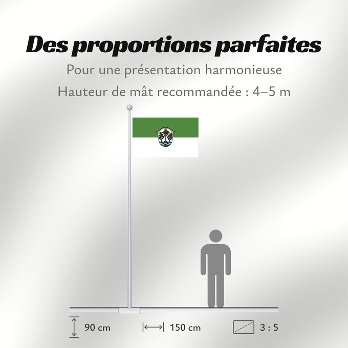 Proportions du drapeau : Farchant (Zugspitz-Region)