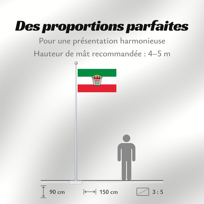 Proportions du drapeau : Miesbach (Kreis)