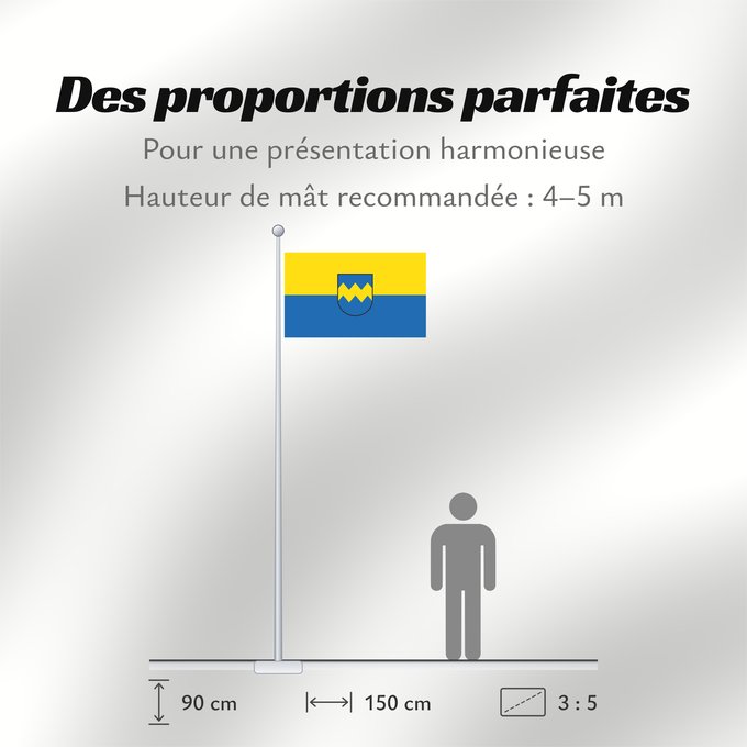 Proportions du drapeau : Pfaffenhofen a.d.Ilm, St (Oberbayerns Städte)
