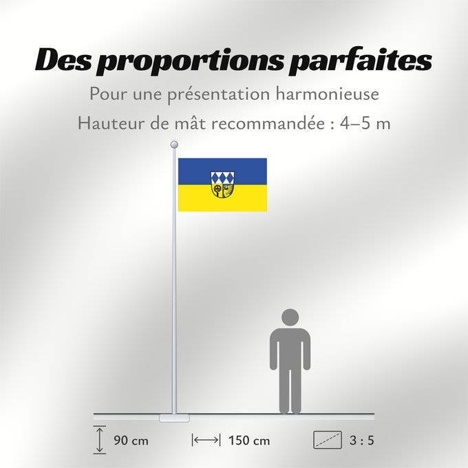 Proportions du drapeau : Eiselfing (Chiemsee-Alpenland)