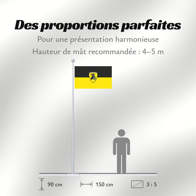 Proportions du drapeau : Bad Endorf, M (Chiemsee-Alpenland)