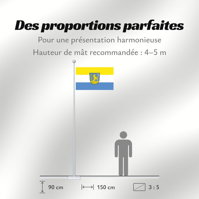 Proportions du drapeau : Malching (Bayerisches Golf- und Thermenland)