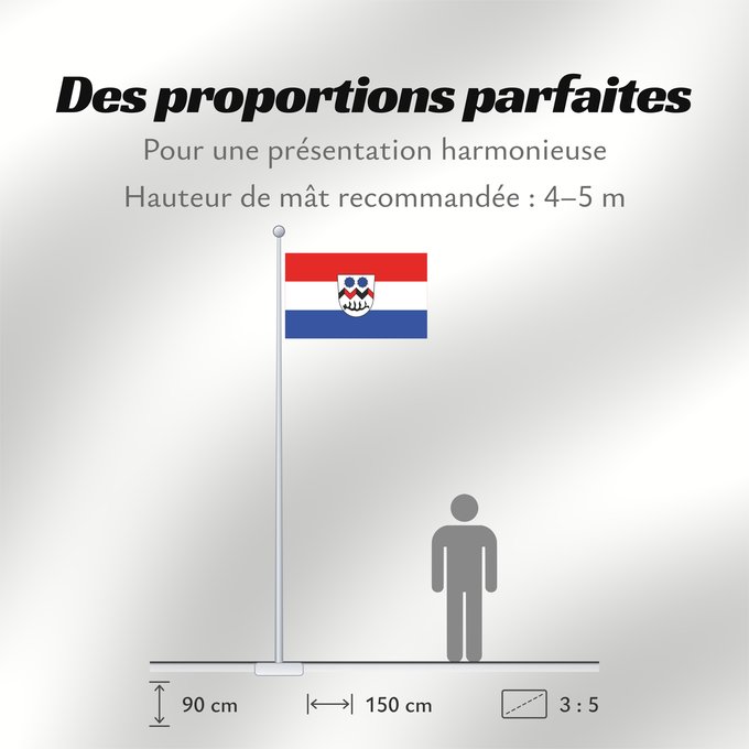 Proportions du drapeau : Tettenweis (Bayerisches Golf- und Thermenland)