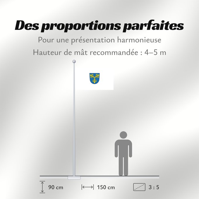 Proportions du drapeau : Massing, M (Bayerisches Golf- und Thermenland)