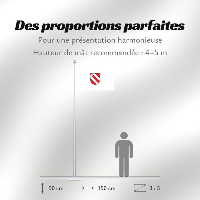 Proportions du drapeau : Eichendorf, M (Bayerisches Golf- und Thermenland)