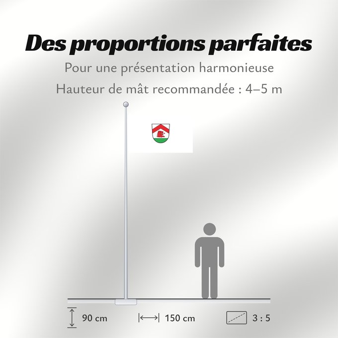 Proportions du drapeau : Moosthenning (Bayerisches Golf- und Thermenland)