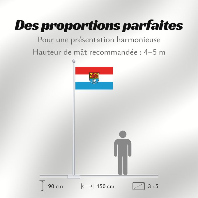 Proportions du drapeau : Illschwang (Bayerischer Jura)