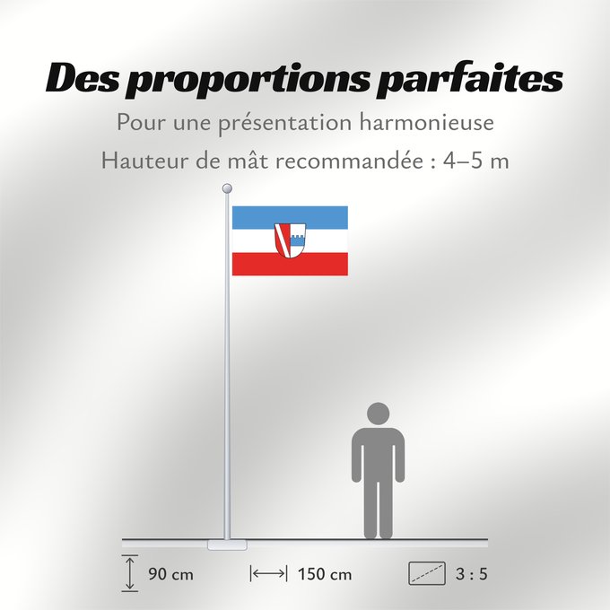 Proportions du drapeau : Barbing (Bayerisches Golf- und Thermenland)