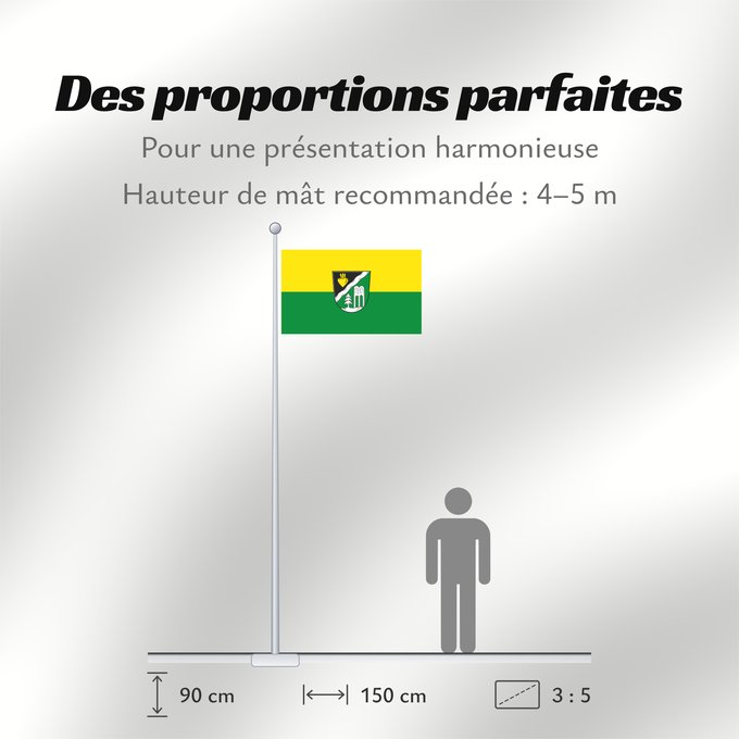 Proportions du drapeau : Lautertal (Coburg.Rennsteig)