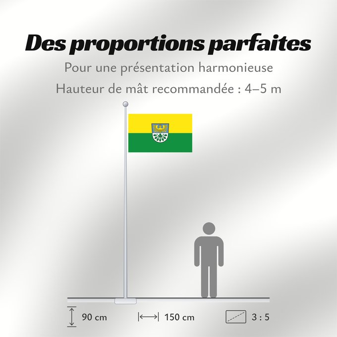 Proportions du drapeau : Leinburg (Frankenalb)