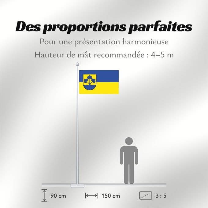 Proportions du drapeau : Enger	It is easy to put a border around this flag image	Stadt Enger, Deutschland