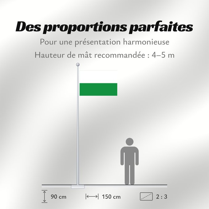 Proportions du drapeau : Provincia Esmeraldas Esmeraldas Province Province d'Esmeraldas Provincia de Esmeraldas Provinz Esmeraldas Provincia di Esmeraldas