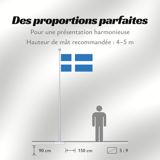 Proportions du drapeau : Et-Parnu Pärnu, EstoniaPANTONE 300CV + white Pärnu
