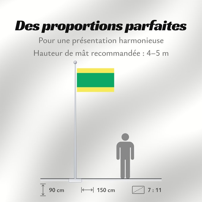 Proportions du drapeau : Et-Võru Võru