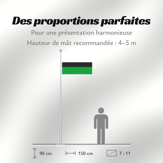 Proportions du drapeau : Kadrina vald