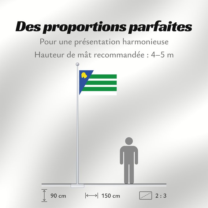Proportions du drapeau : El Buste El Buste-Zaragoza-Spain El Buste-Zaragoza