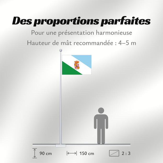 Proportions du drapeau : Luisiana Sevilla La Luisiana, Seville, Spain La Luisiana, Séville Luisiana, Sevilla, España. La Luisiana, Sevilla La Luisiana, Siviglia
