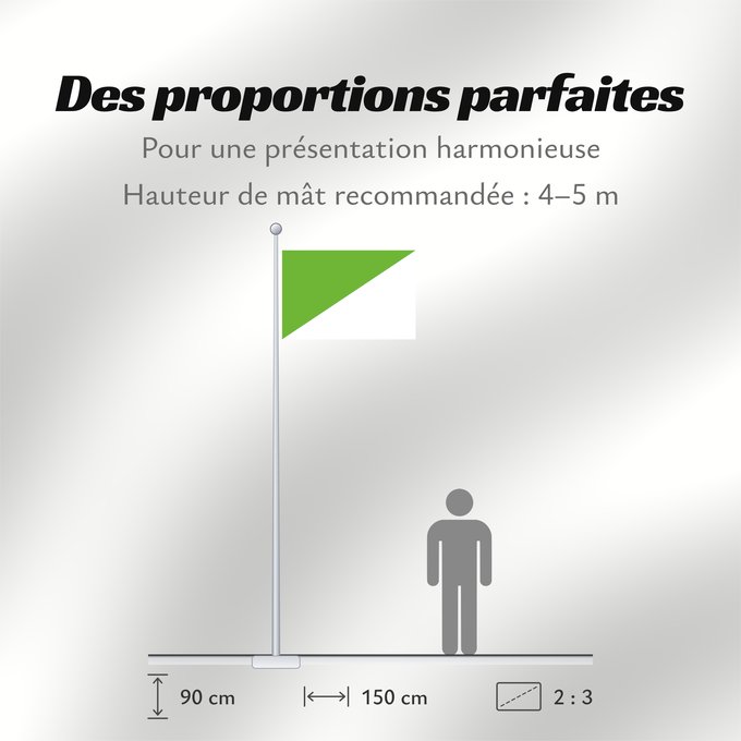 Proportions du drapeau : Xert