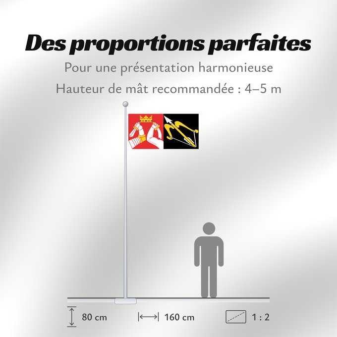 Proportions du drapeau : Itä-Suomen lääni