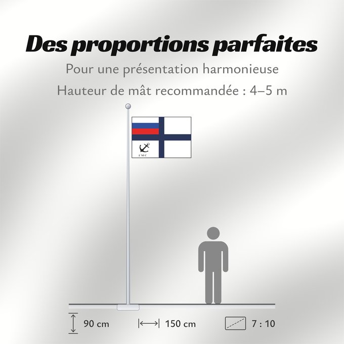 Proportions du drapeau : Venalaistamispursilippu