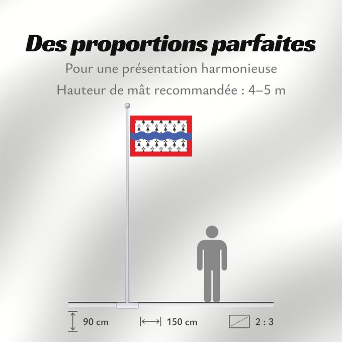 Proportions du drapeau : Fr département Haute-Vienne	Haute-Vienne	Département de la Haute-Vienne