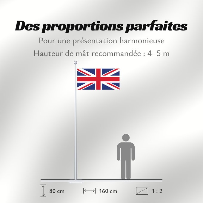 Proportions du drapeau : Northern Ireland