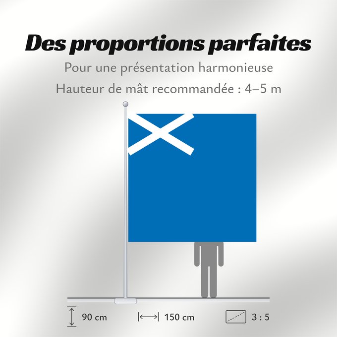 Proportions du drapeau : Scotland	L Écosse	Escocia	Schottland	Scozia	Schotland	Escócia	Szkocji	Scotlandes	علم اسكتلندا	Знаме на Шотландия	Banniel Bro-Skos	Skotská vlajka	Yr Alban	Skotlands	Σημαία της Σκωτίας	Skotio	Šotimaa lipp	پرچم اسکاتلند	Skotlannin	HAlban	H-Alba	Brattagh ny h