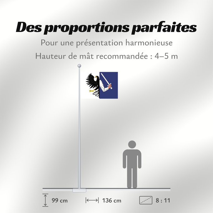 Proportions du drapeau : Connacht W Connacht Connacht ou Connaught
