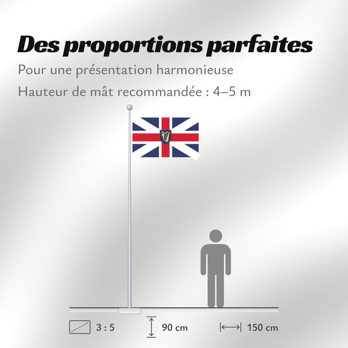 Proportions du drapeau : Commonwealth  1658–1660	Commonwealth (1658–1660)	Protectorate  Commonwealth of England