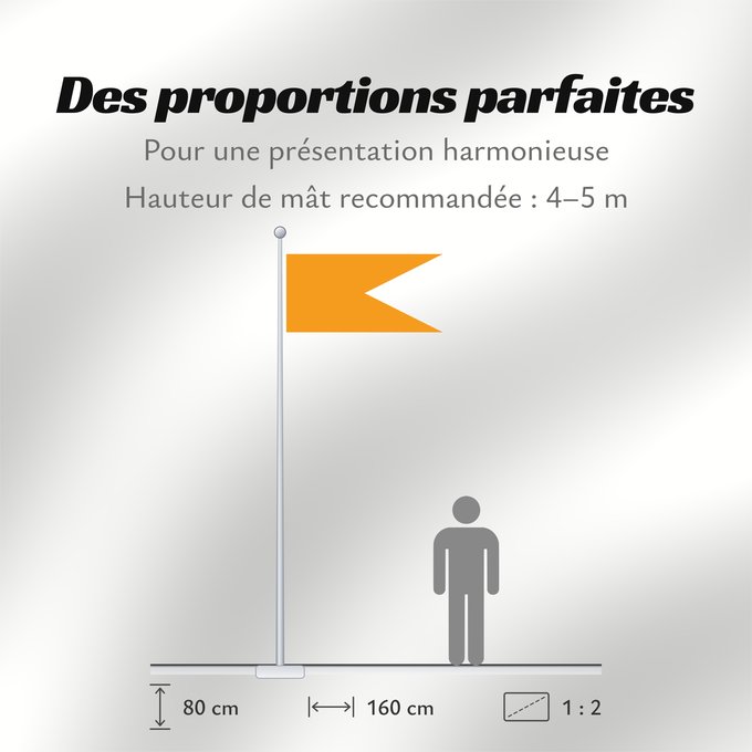 Proportions du drapeau : Kolhapur