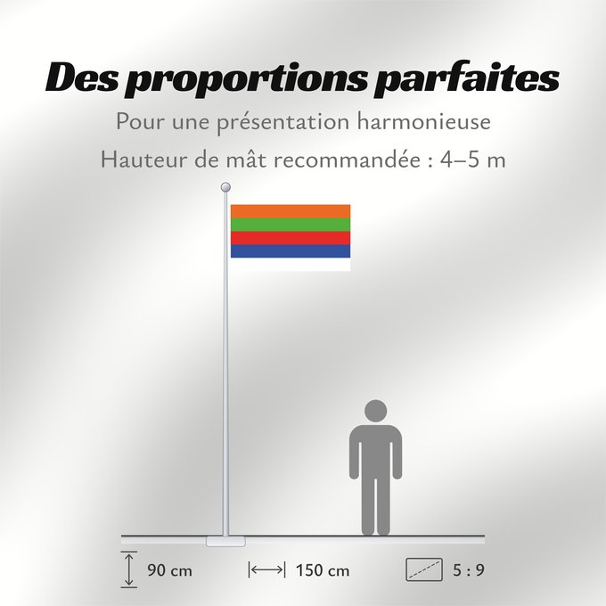Proportions du drapeau : Sirohi