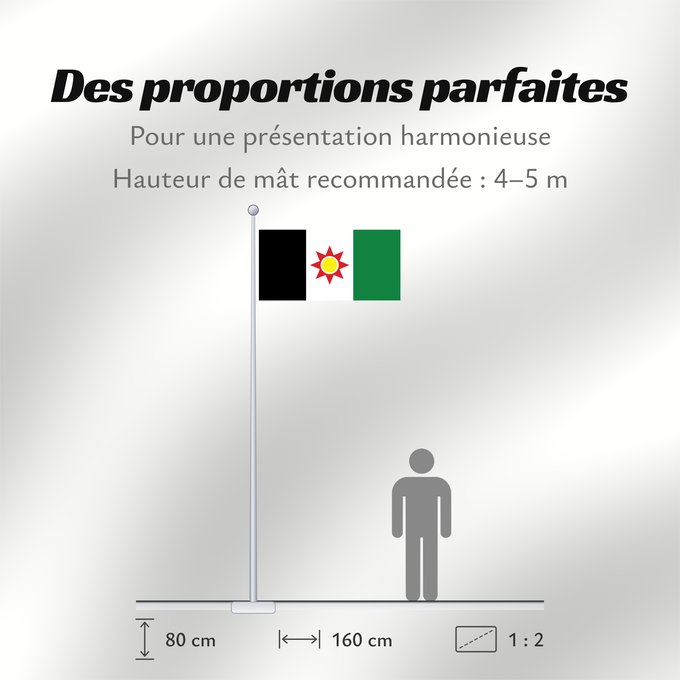 Proportions du drapeau : Iraq 1959-1963